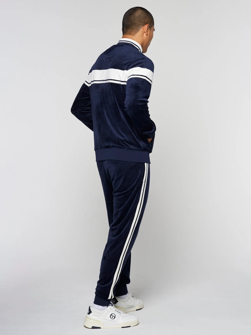 Sergio Tacchini DAMARINDO VELOUR TRACK JACKET AND TRACK PANT (MARITIME BLUE)