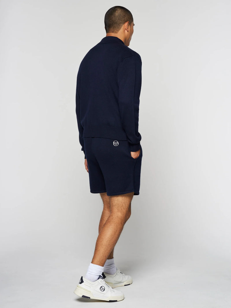 Sergio Tacchini NARNI KNIT CARDIGAN AND SHORTS (MARITIME BLUE)