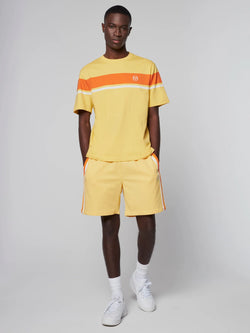 Sergio Tacchini DAMARINDO SHIRT & SHORTS (FLAX/ DRAGON FIRE)