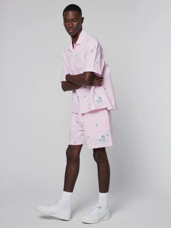 Sergio Tacchini GRANDA SHIRT and SHORT set (Begonia Pink)