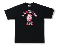 A Bathing Ape BAPE ABC Camo Tee (Black/Pink)