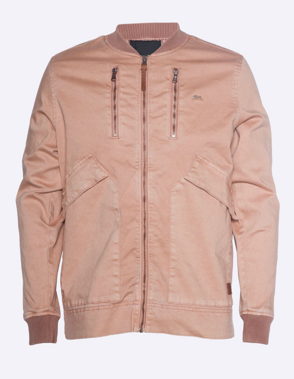 A TIZIANO Gunner | Stretch Chino Bomber Jacket (Tuscany)