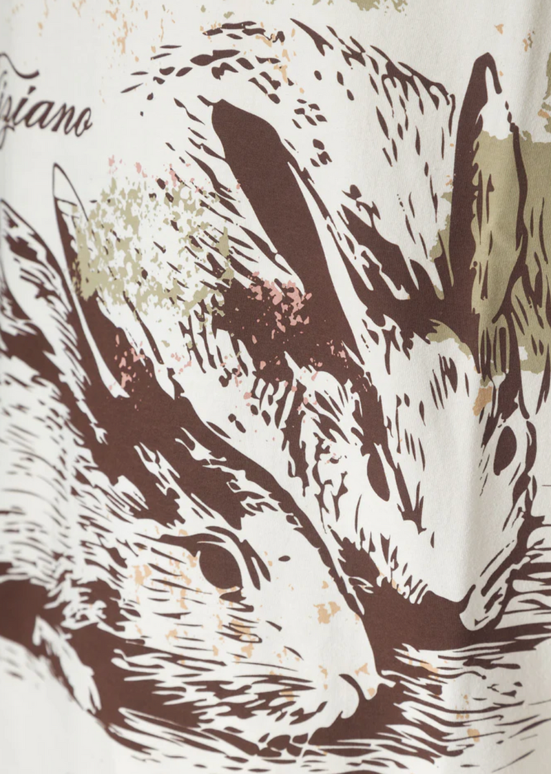 A TIZIANO Sprague | Graphic Print Crewneck (Creme)