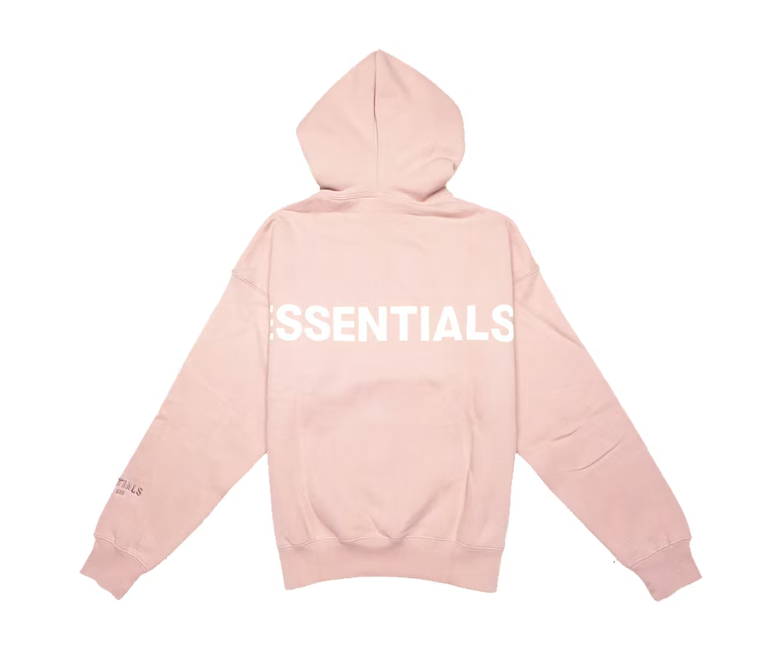 Fear of God Essentials Logo Pullover Hoodie (Blush)