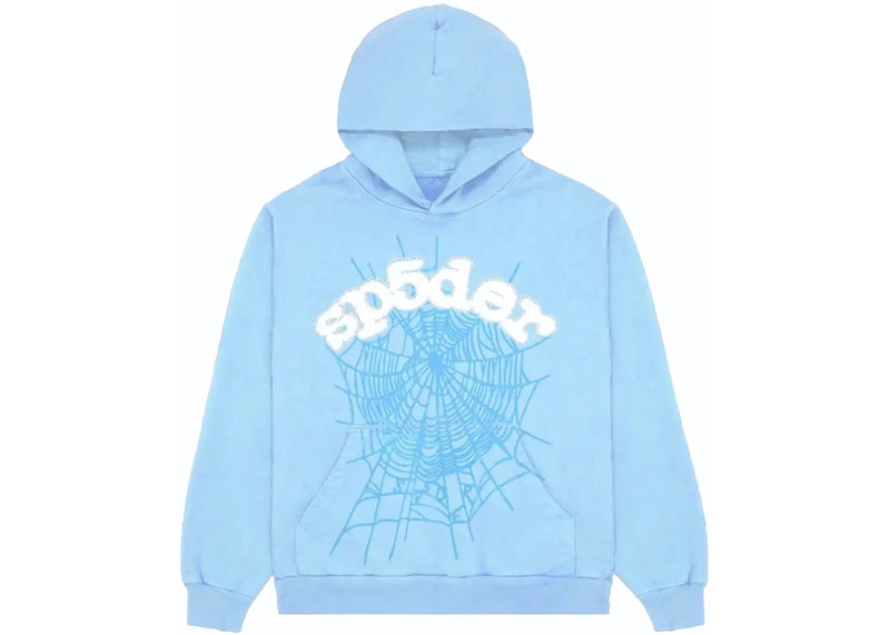 Sp5der Web Hoodie Sky Blue Hoodie (Sky Blue)