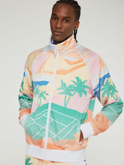 Sergio Tacchini RIVIERA TRACK JACKET (DEEP MINT MULTI)