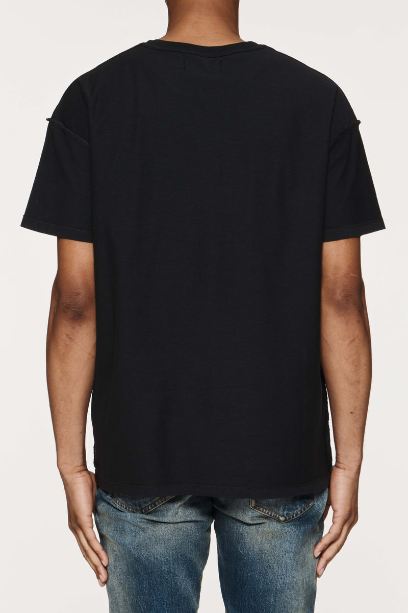 Purple Brand Textured Inside Out Tee (BLACK)
