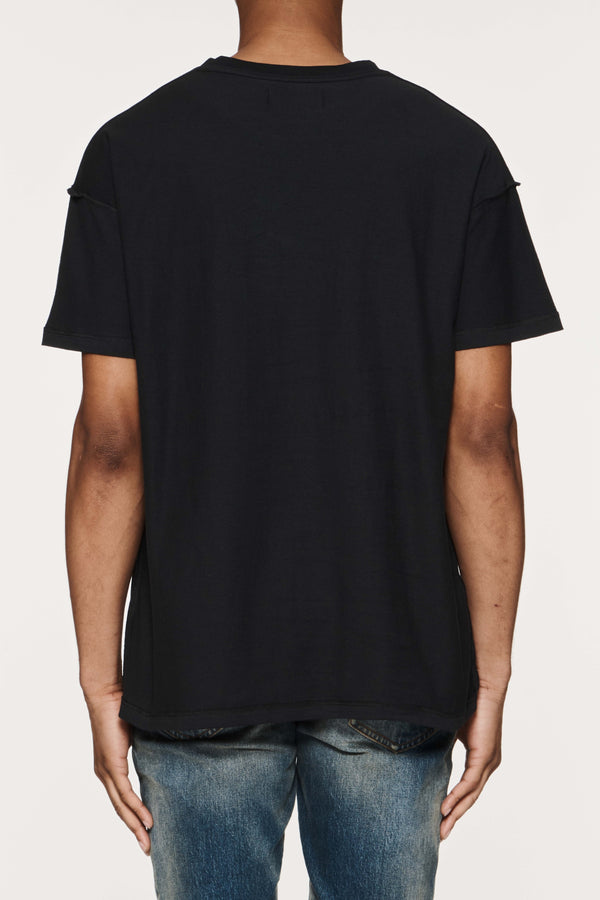 Purple Brand Textured Inside Out Tee (BLACK)