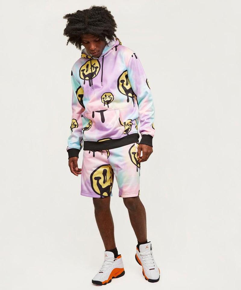 Reason Hazy Smile Hoodie Shorts Set (Multi)