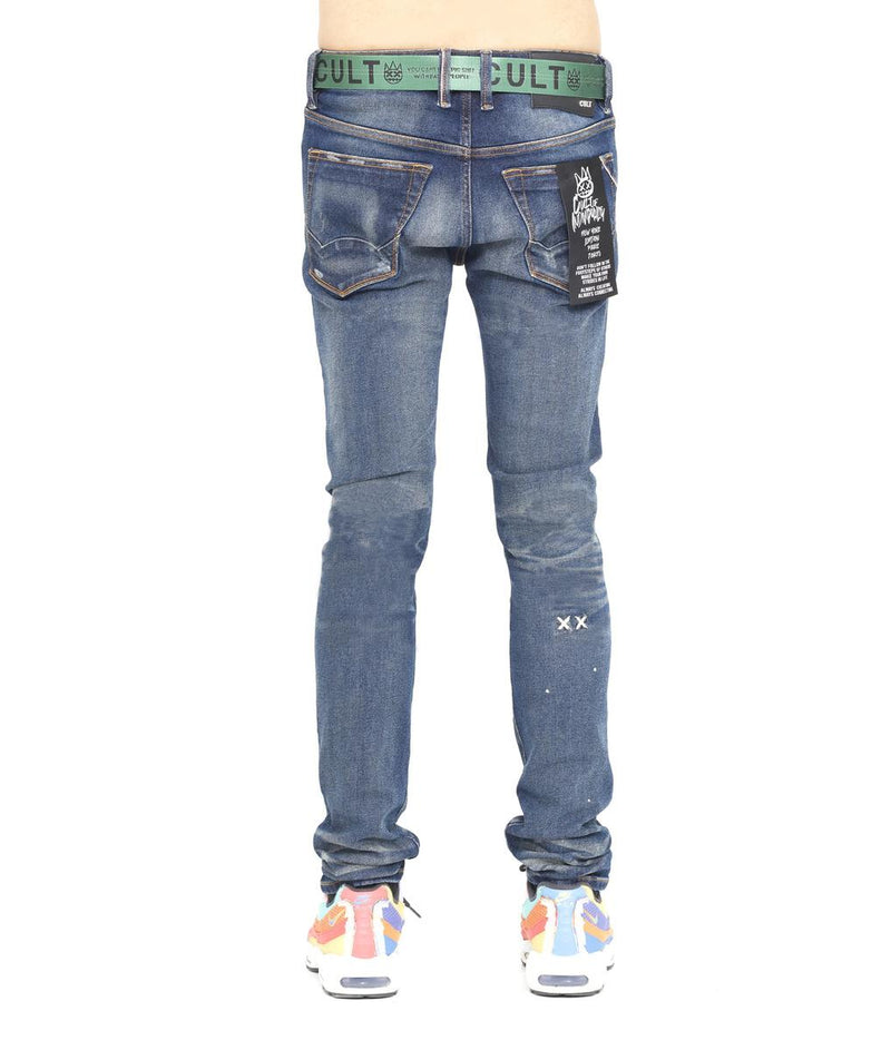 Cult of Individuality PUNK SUPER SKINNY BELTED Jean (REYN)
