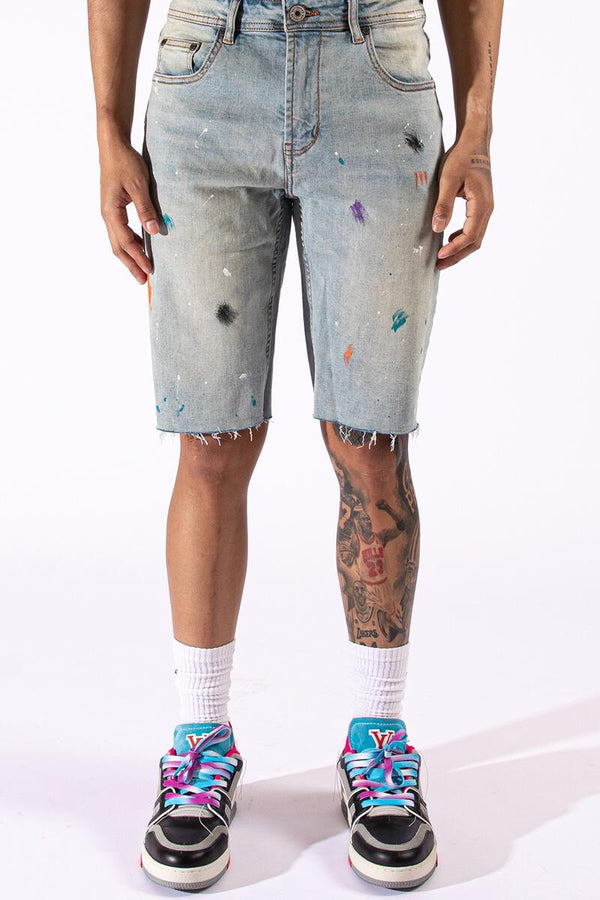 Serenede Libra 10 Shorts (Multi Paint Splatter)