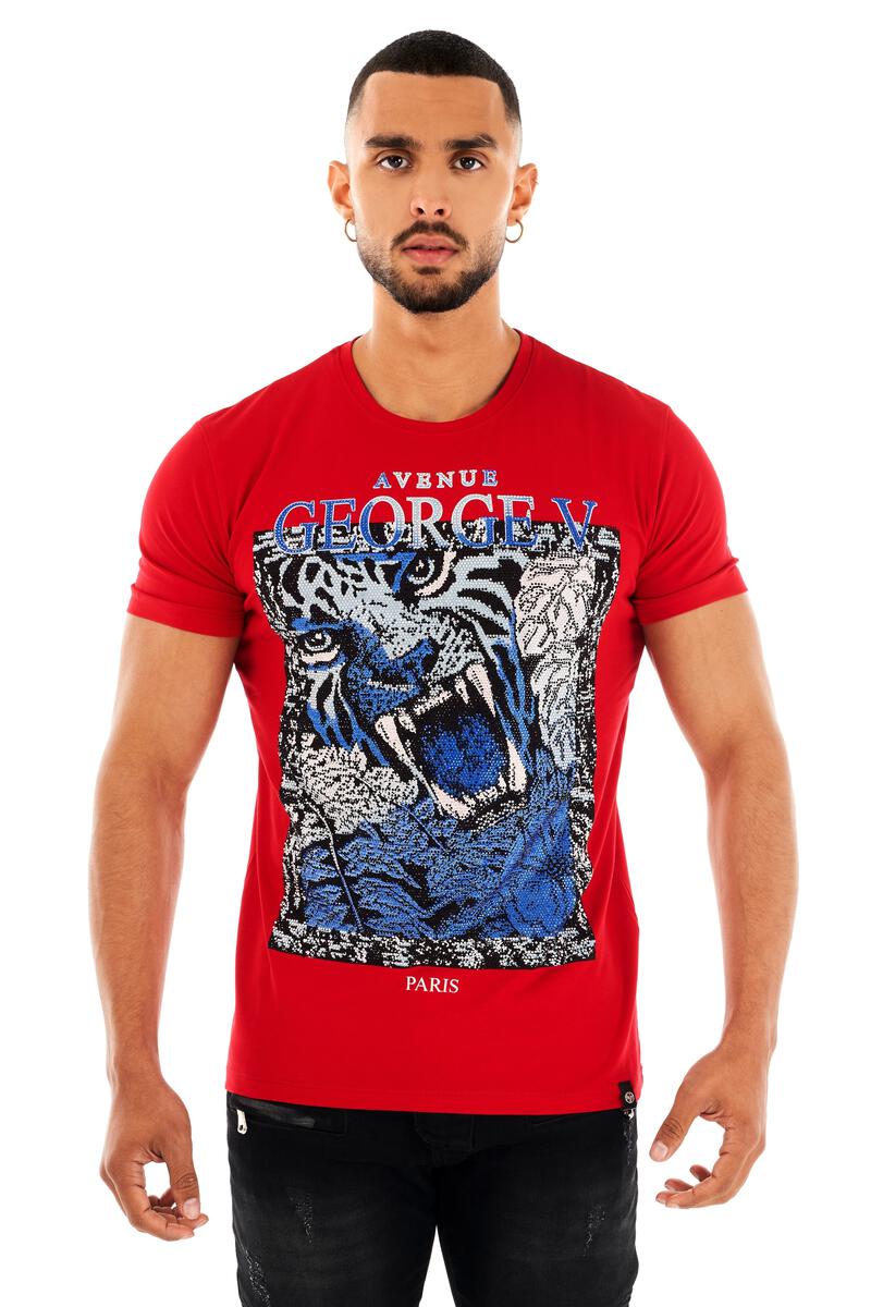 George V Paris Tiger Shirt (Red)