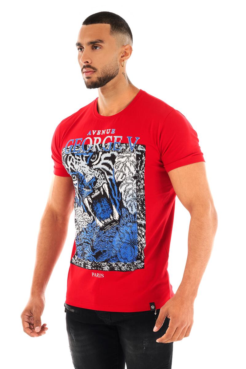 George V Paris Tiger Shirt (Red)