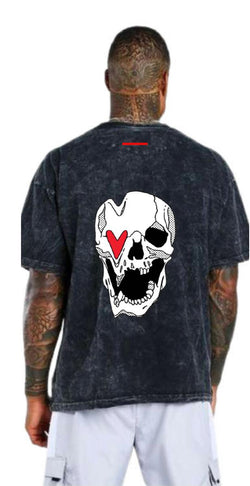 Hip and Bone Love Kills TEE (Acid Wash)