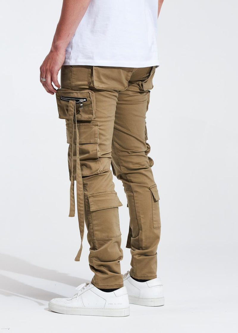 Embellish DIEGO Cargo DENIM (Khaki)