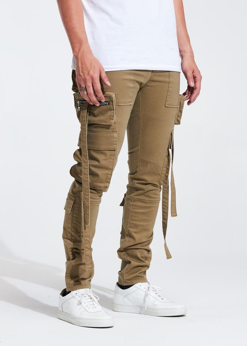 Embellish DIEGO Cargo DENIM (Khaki)