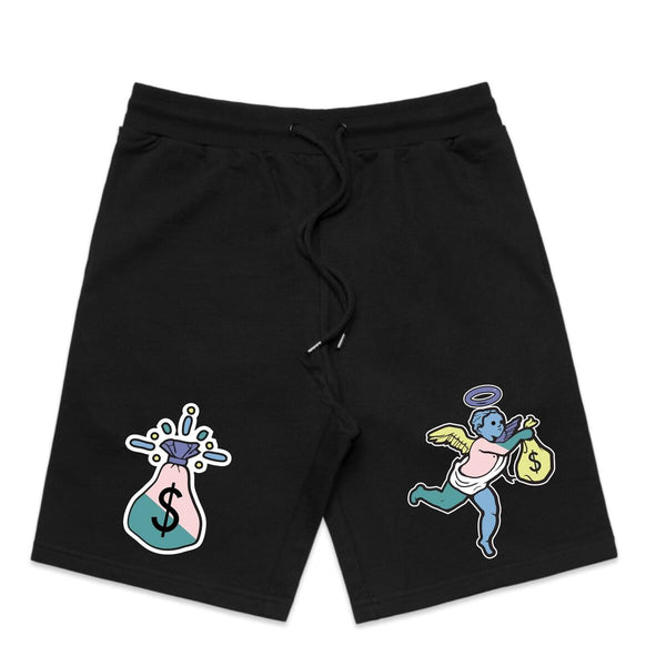 Hustle Daily Money Bag Angel Shorts (Black)