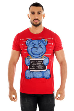 George V Paris Teddy Shots Shirt (Red)