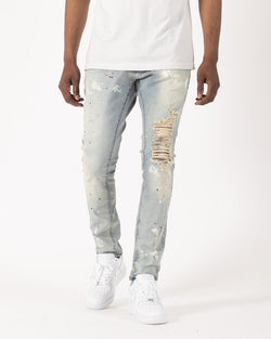 Syndicate by Golden Denim The Tailored - 1810 Paint Splatter Jeans (Medium Wash)