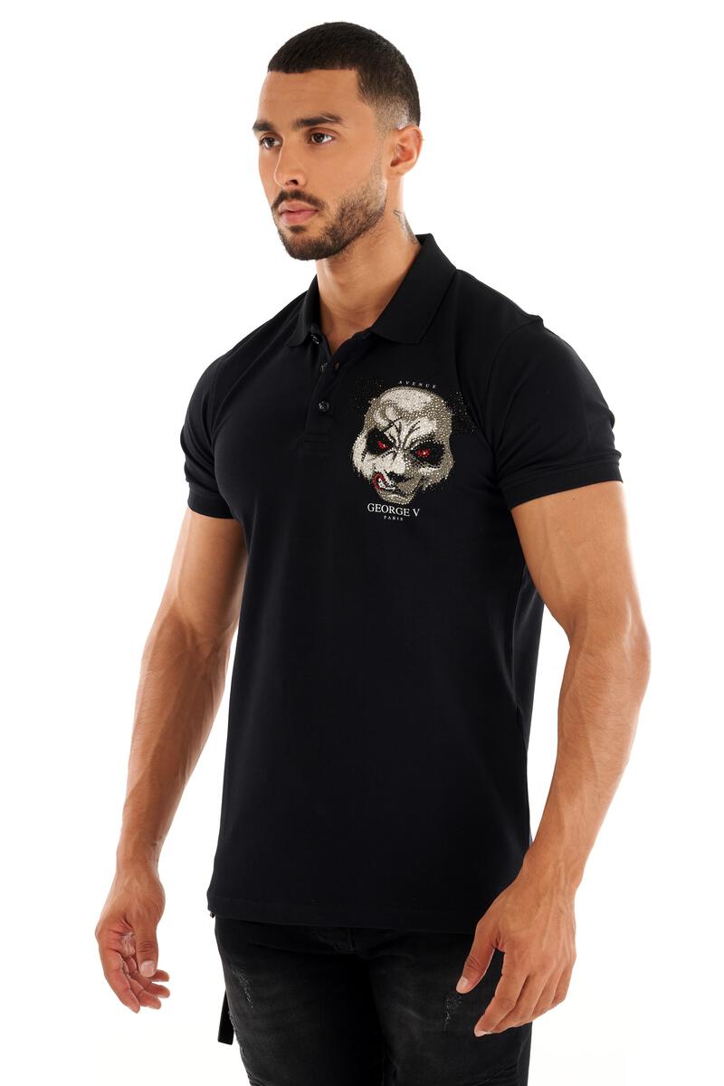 George V Paris Bear Head Polo (Black)