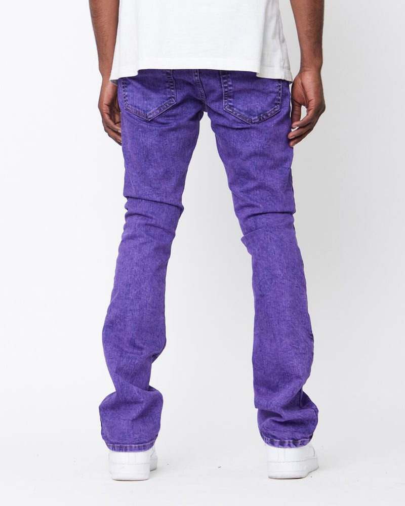 GOLDEN DENIM The Extendo - Blass Stacked Denim (Purple)