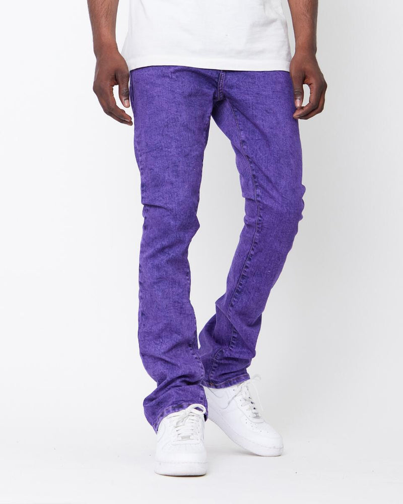 GOLDEN DENIM The Extendo - Blass Stacked Denim (Purple)