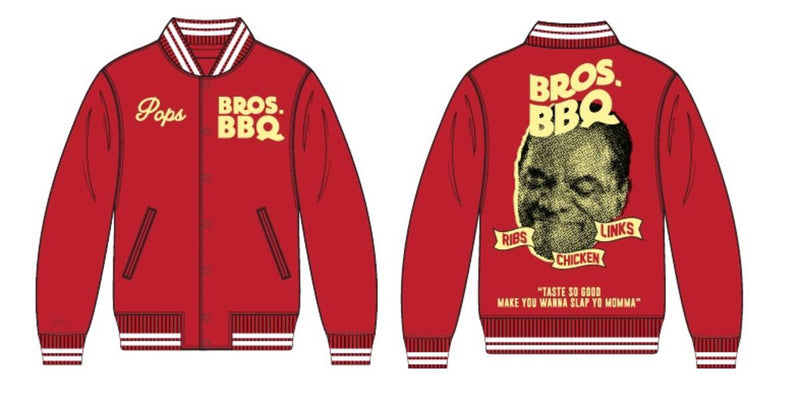 Headgear Classics FRIDAY AFTER NEXT BROS. BBQ POPS RED SATIN JACKET (Red)