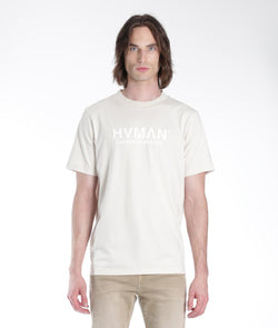 HVMAN BY CULT BASIC LOGO TEE (Cream)