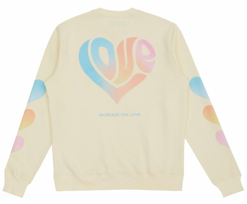 Roku Studio INCREASE THE LOVE CREW NECK (Eggshell)