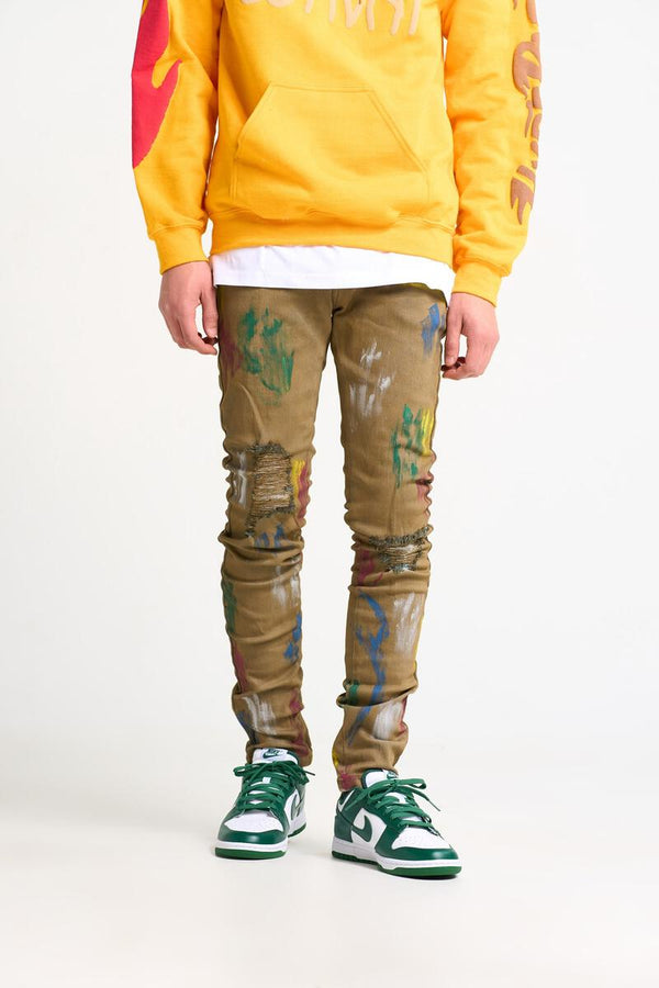 PHEELINGS "WAKE YOUR DREAMS" DENIM (OLIVE WASH)