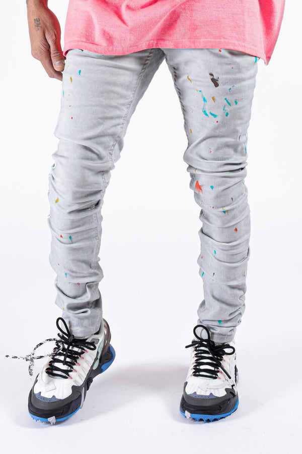 Serenede Zenos Word Jeans (Paint Splatter)