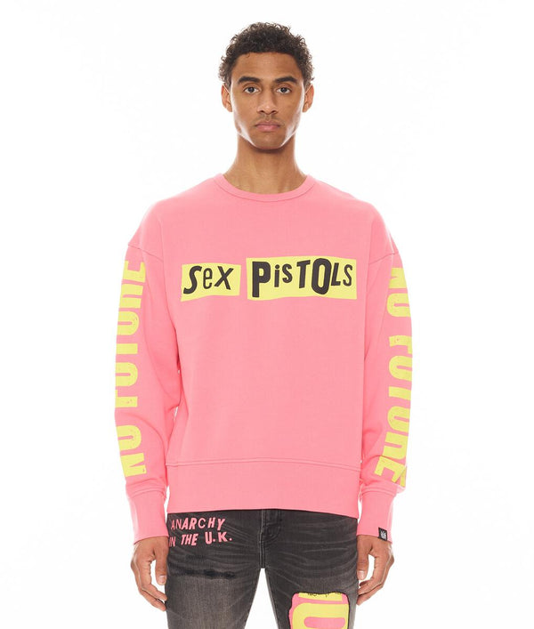 Cult of Individuality CREW NECK FLEECE SEX PISTOLS (SEX PISTOLS PINK)