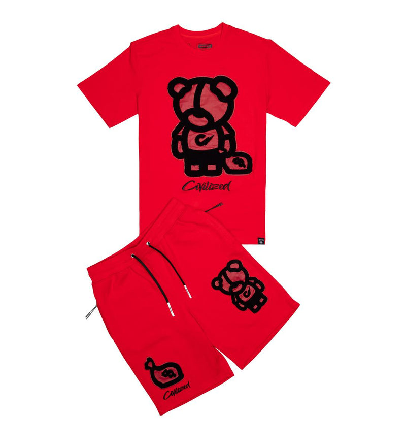 Civilized Bear Short Set (Red)