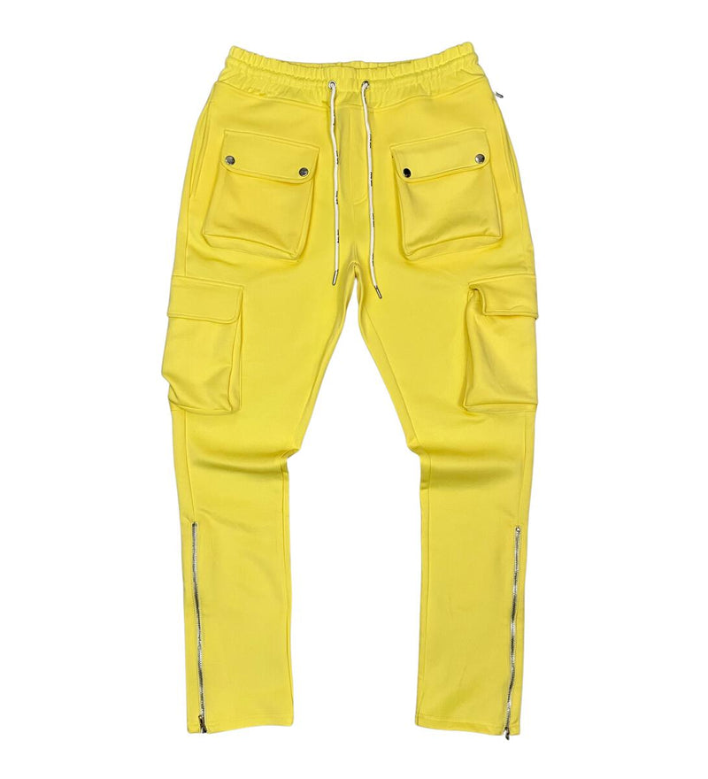Motive Denim Cargo Track Pants (Yellow)