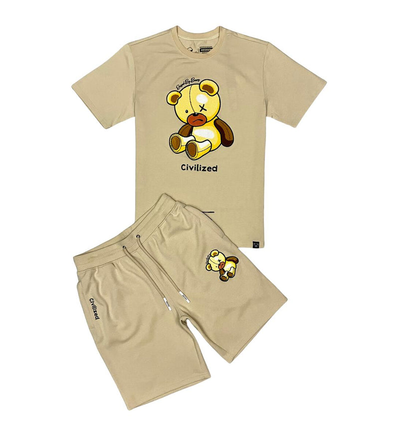 Civilized Bear Short Set (KHAKI)