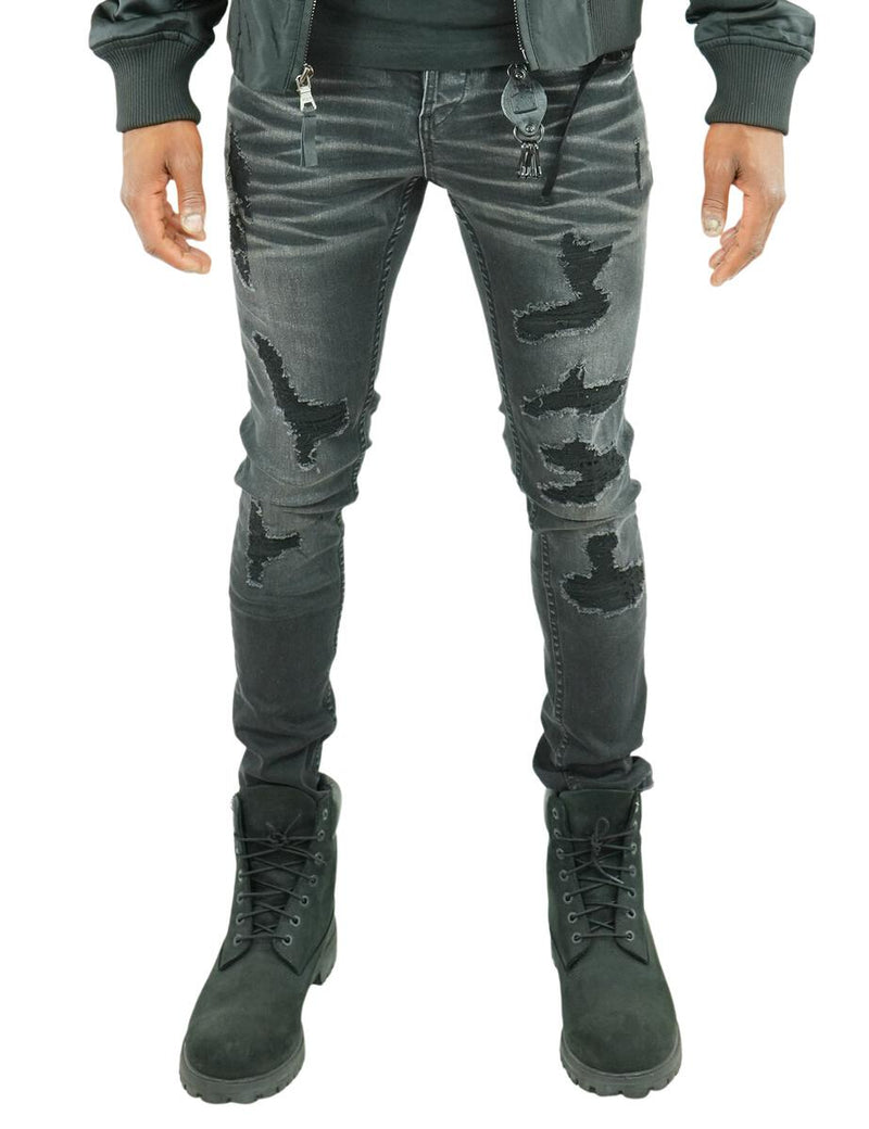 Smuggler's Moon Fashion Jeans (Blk Wash)