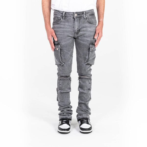 PHEELINGS NEVER LOOK BACK CARGO STACK DENIM (CHARCOAL GREY)