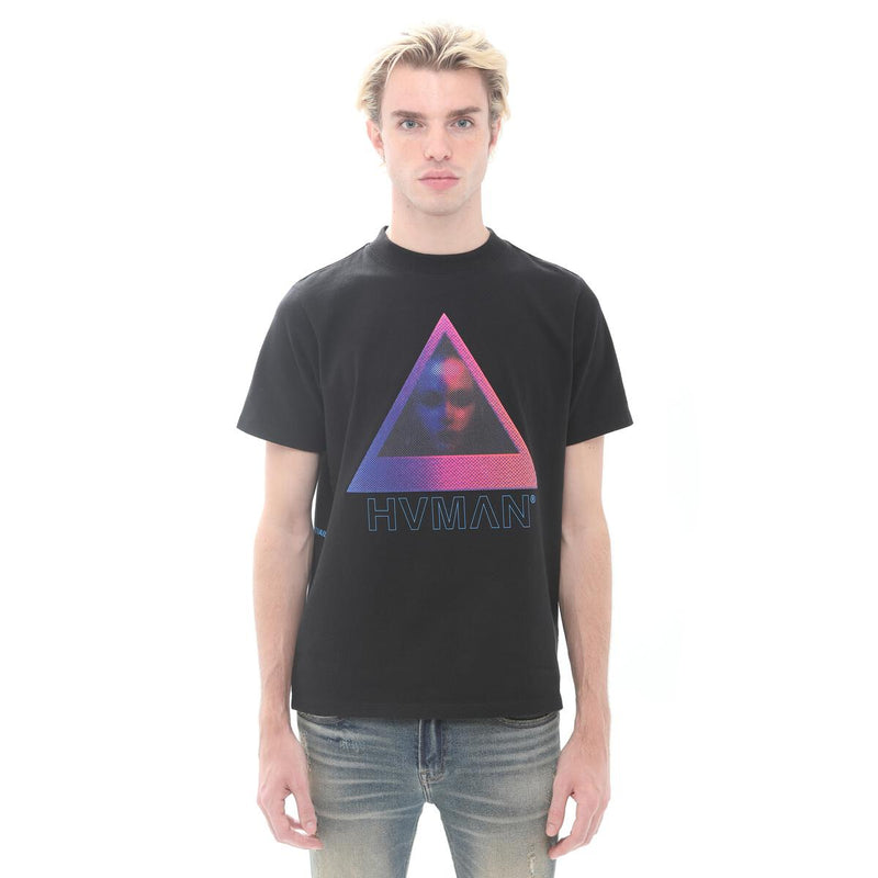 HVMAN BY CULT NOVELTY TEE HVMAN FACE (BLACK)