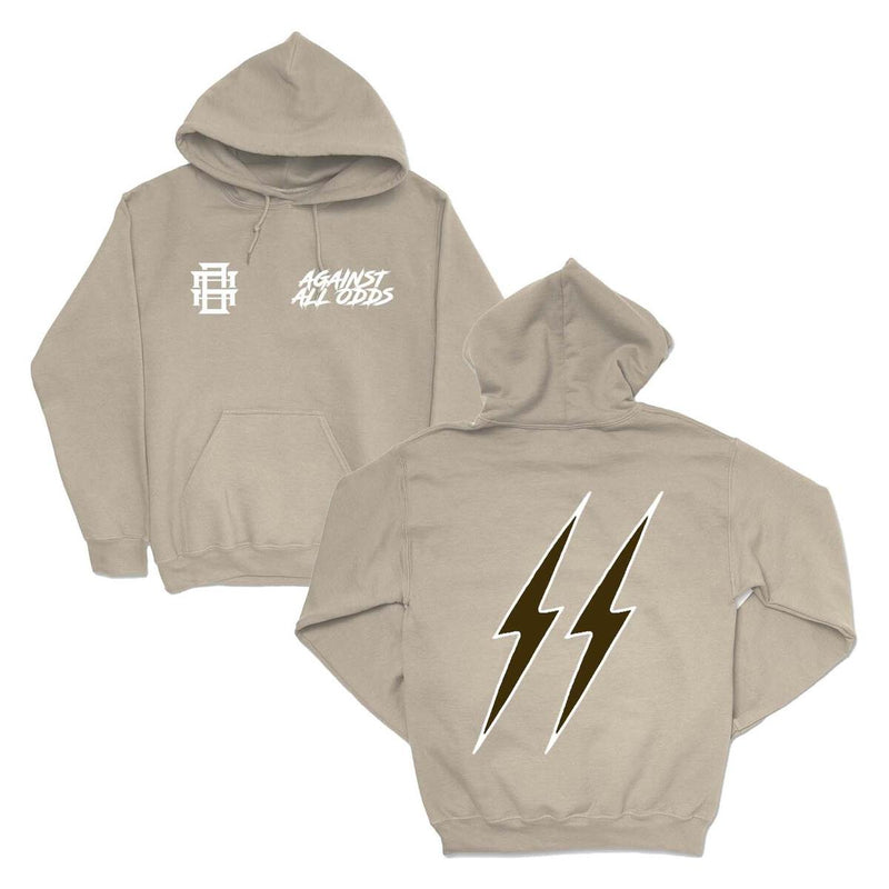 Against All Odds MONOGRAM HOODIE (Cream/TAN)