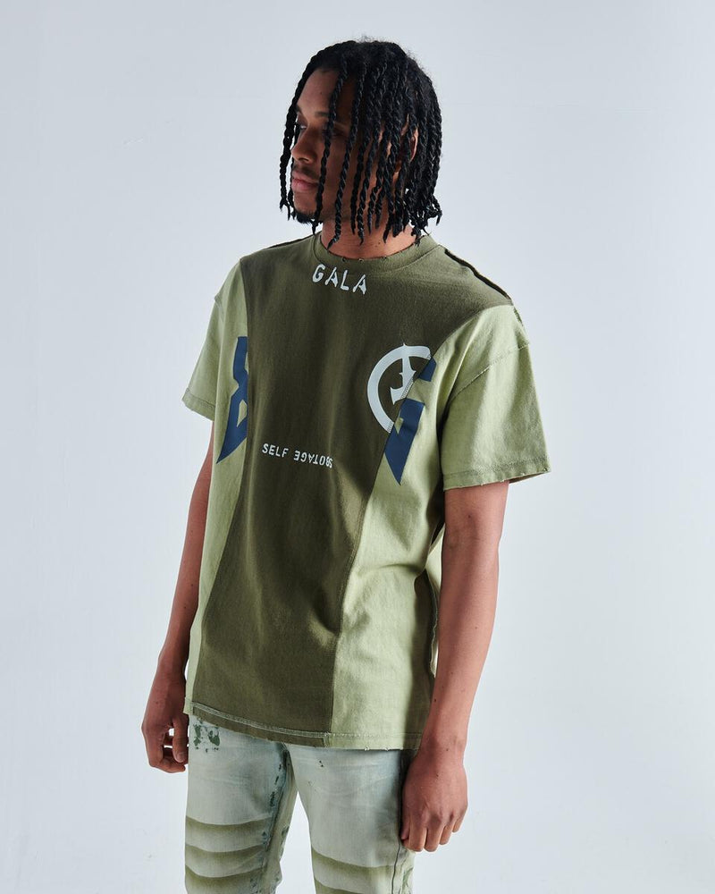 GALA JUXTA TEE (OLIVE/EMERALD)