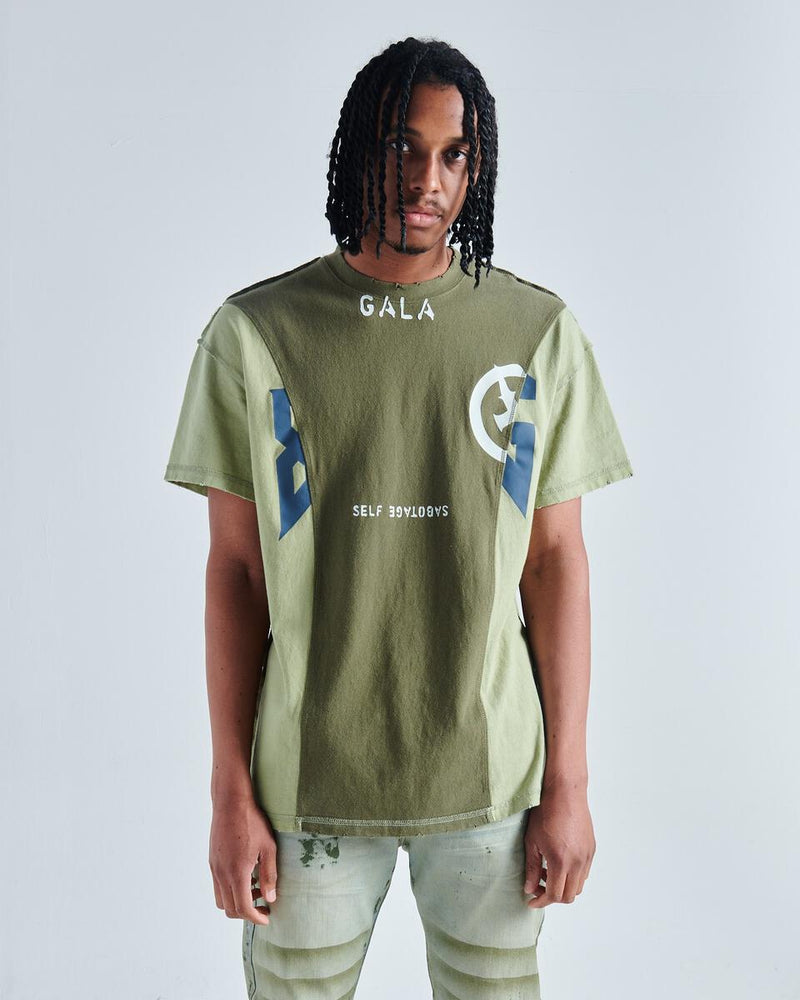 GALA JUXTA TEE (OLIVE/EMERALD)