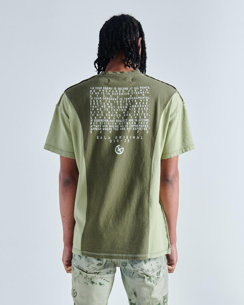 GALA JUXTA TEE (OLIVE/EMERALD)