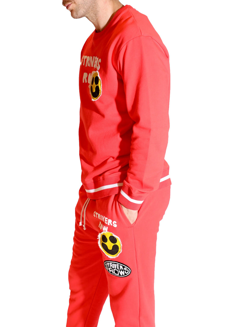 Strivers Row alvarez Crewneck & sweatpants (Hibiscus)