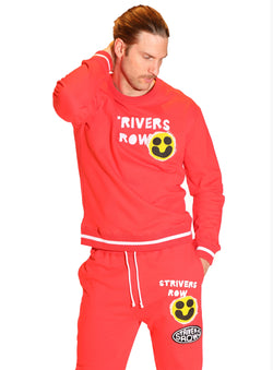 Strivers Row alvarez Crewneck & sweatpants (Hibiscus)