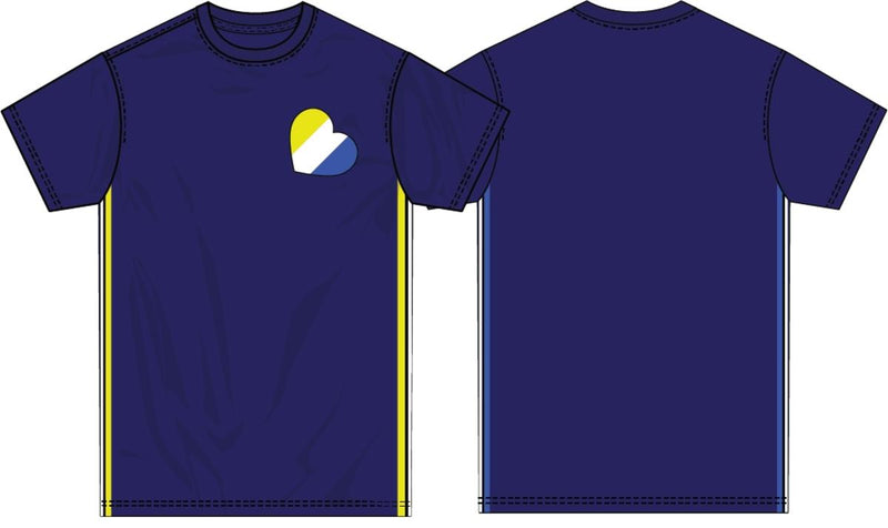 Hudson Dubs Heart Taping Shirt (Royal Blue)