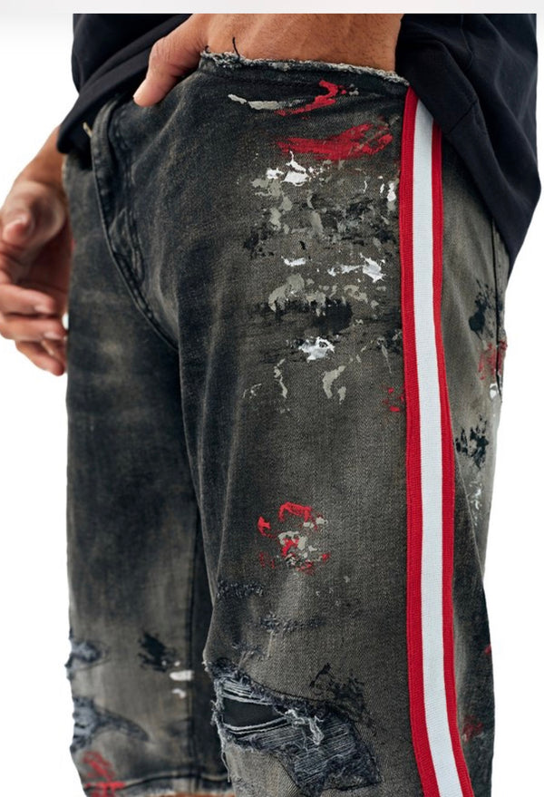 Jordan Craig Talladega Denim Shorts (Black Shadow)