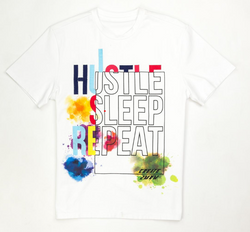 Create 2MRW Hustle Sleep Shirt (White)