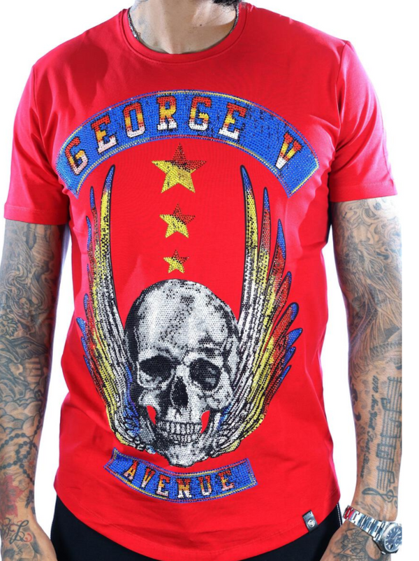 George V Paris Fly Skull (Red)