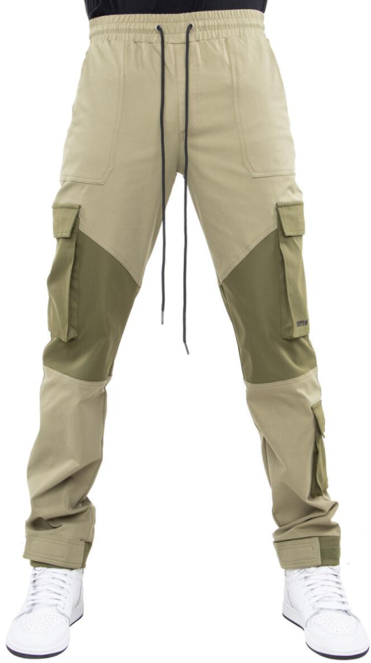 EPTM Color Block Twill Pants (Olive)