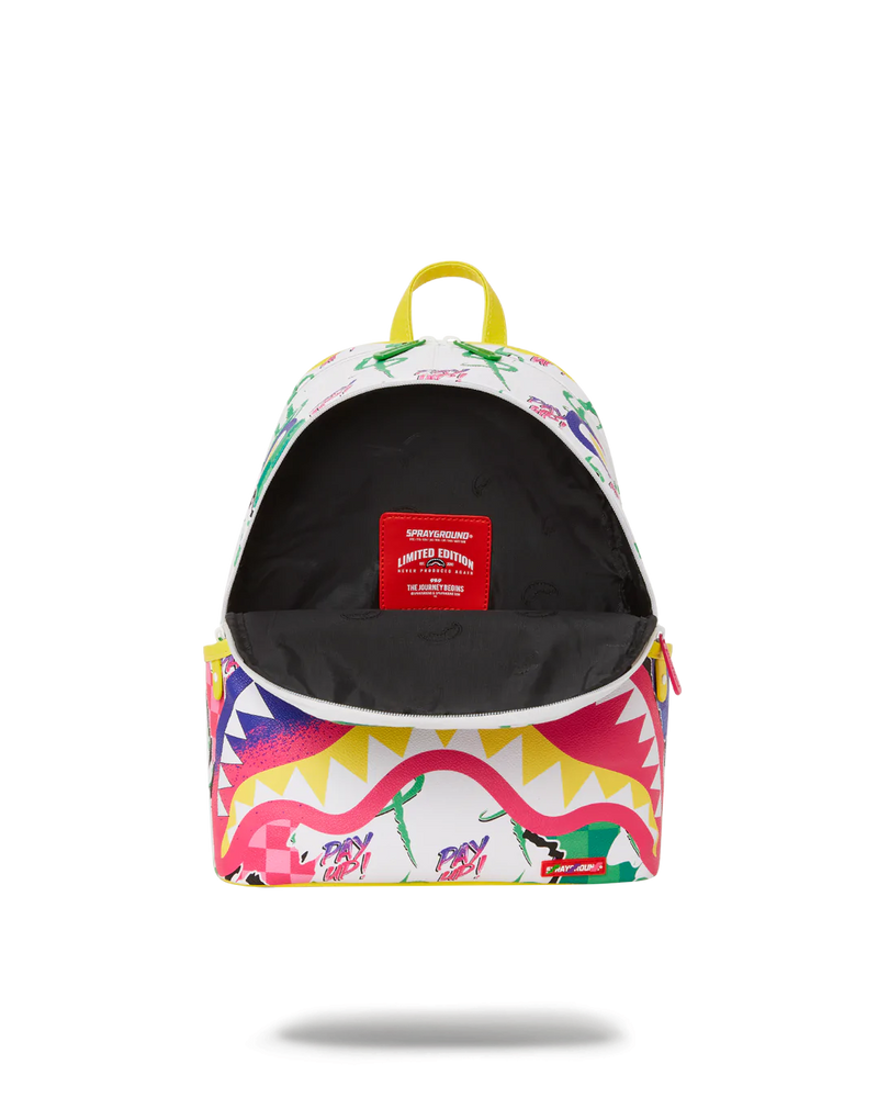 Sprayground WTF WHITE SAVAGE BACKPACK